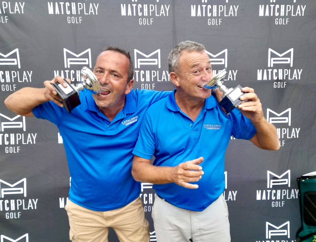 ParejasPlay's tweet photo. Josep María Estevez y Jesús Sabria campeones circuito #matchplayparejas 2022

La pareja campeona en @PGA_Catalunya ganó la final en el primer hoyo de desempate a los campeones @barganiza 

Los campeones jugarán invitados #MeliaGolfChallenge en #PuntaCana del@14 al 18 febrero 2023 https://t.co/KgYdlWsOXx