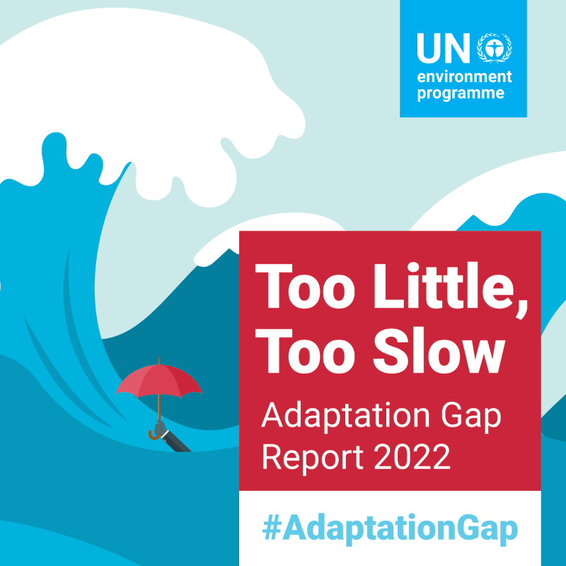 UNFCCC's tweet photo. 🌎 "Adapting to climate change must become a global priority." 

Long-term investments in adaptation are urgently needed, according to @UNEP's latest #AdaptationGap report