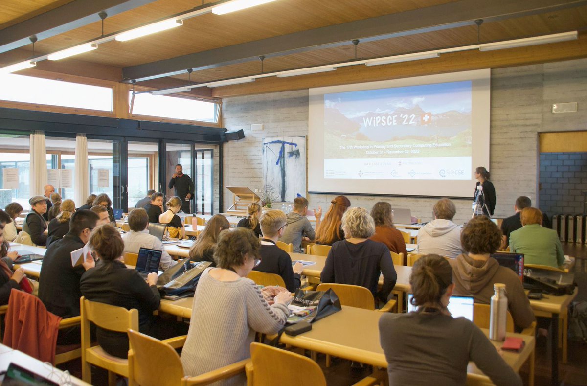 PHSchwyz's tweet photo. Weiterentwicklung #InformatikAusbildung: 81 Forschende in Informatikdidaktik am Workshop in Primary and Secondary Computing Education #WiPSCE22, zum ersten Mal in der Schweiz mit #MattiTedre und Ira Diethelm @elaine_miller: https://t.co/yBo1mq7cIJ
@m_grillenberger https://t.co/h9yVTgiuI2