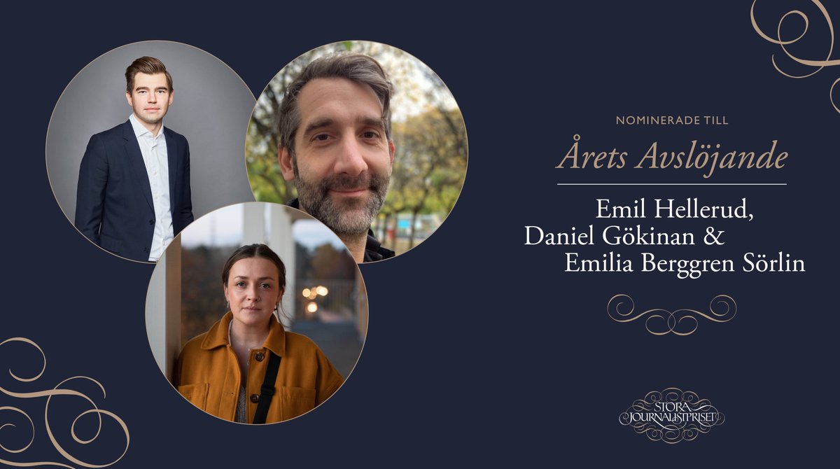 Nominerade till Årets Avslöjande:
@EmilHellerud, Daniel Gökinan och Emilia Berggren Sörlin
Partiernas hemliga pengar, Kalla fakta TV4
"När de får chansen till anonyma pengar struntar svenska partier blankt i lagens krav på öppenhet."