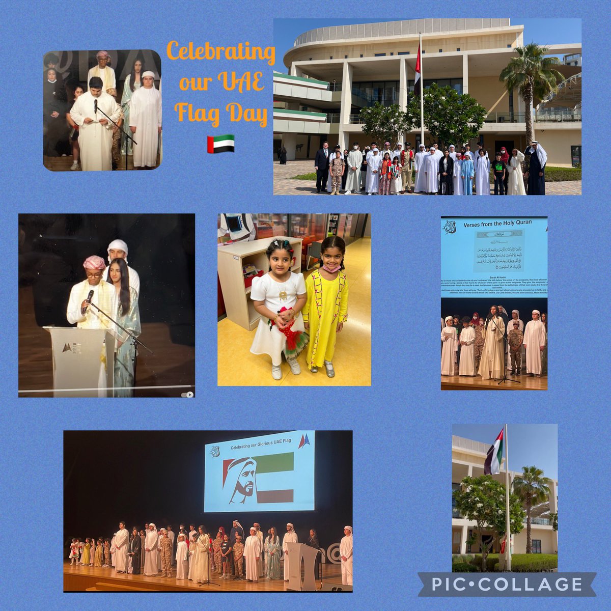 nohabish's tweet photo. Our #ZayedCrew Ss led a wonderful #UAE_FlagDay assembly to celebrate the glorious symbol of #Unity of our wonderful host nation &amp; home 🇦🇪 We were honoured to have representatives from #AlbarshaPoliceStation join our celebration and flag hoisting ceremony🌟#عاشالعلم #LoepardPride https://t.co/s0jdrIPqck
