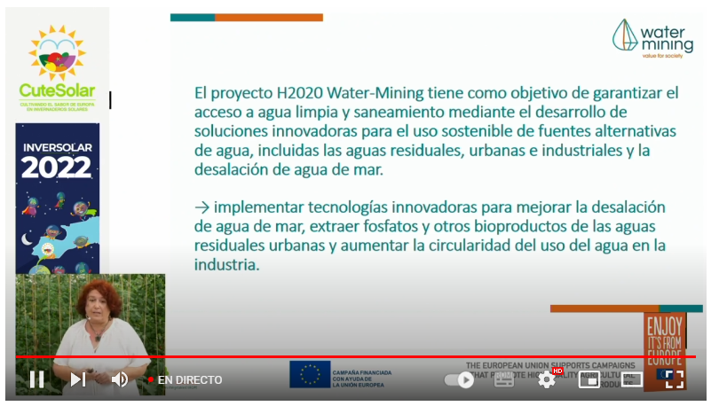 RevistaMercados's tweet photo. 🌞💦 Fayad nos da algunos detalles del proyecto #WaterMining, del que forman parte 38 socios de 12 países europeos.
@cutesolar_es @AREFLH @APROA_AOP @Coexphal #Inversolar2022 https://t.co/5LXsqju5ZL