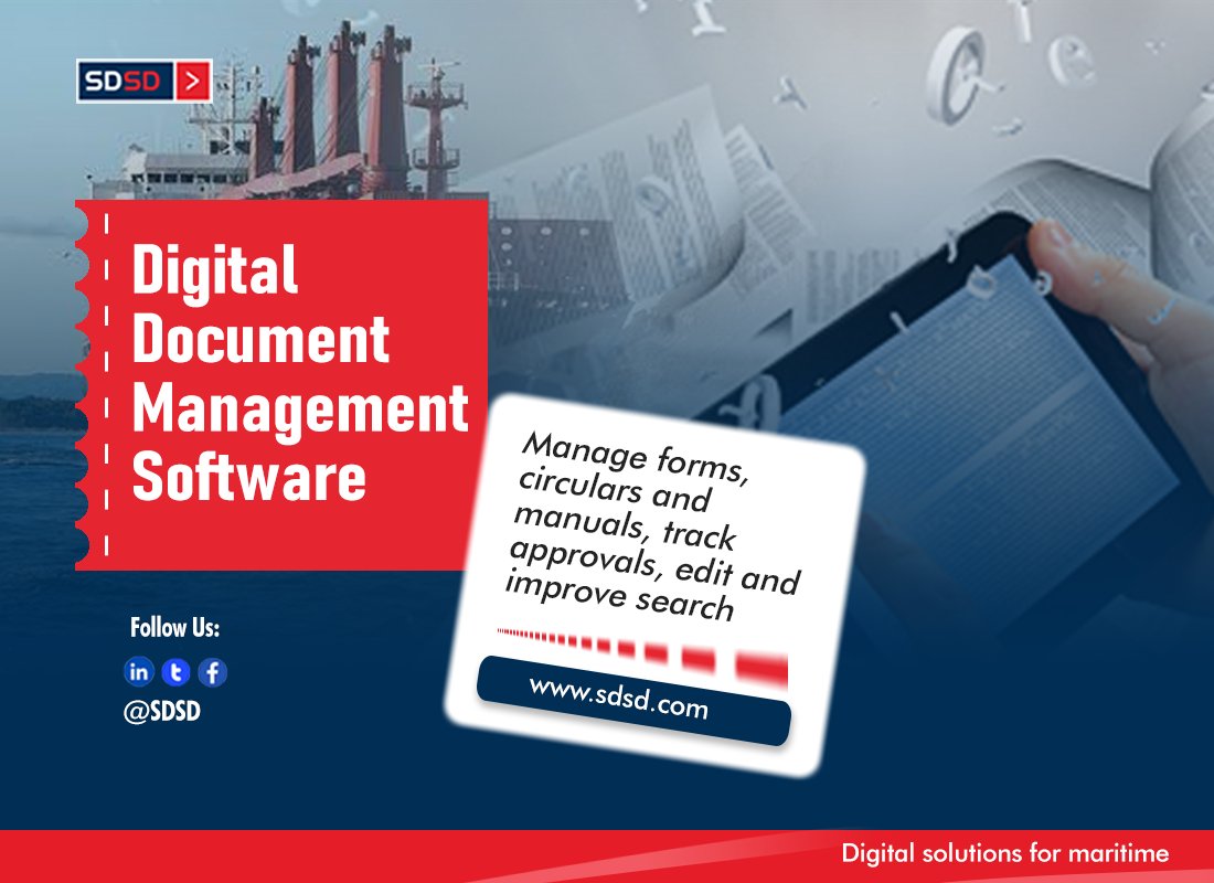 SD_SD's tweet photo. Switch to MAMS for easy and seamless document and forms management - easy to upload, download and share. Book a demo with our sales team and see how it works - https://t.co/bxmU6w4ko4
#SDSD #digitalsolutions #maritime #Docs&forms #documentmanagement #formsmanagement https://t.co/IuZEkciDoG