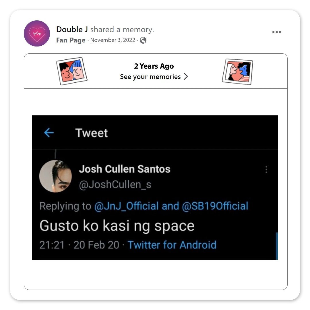 joshtinarchive's tweet photo. Sapat na po ba yung 1 year and 6 months na suspension– este space na binigay ni kween, ssob? 😔 

#JNJMemoriez https://t.co/ZkiFnWtn2M