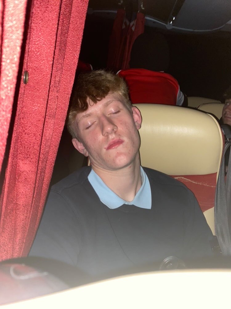 Rotherham United fan returning from Burnley #RUFC #AwayDaySleepers #AwayDays