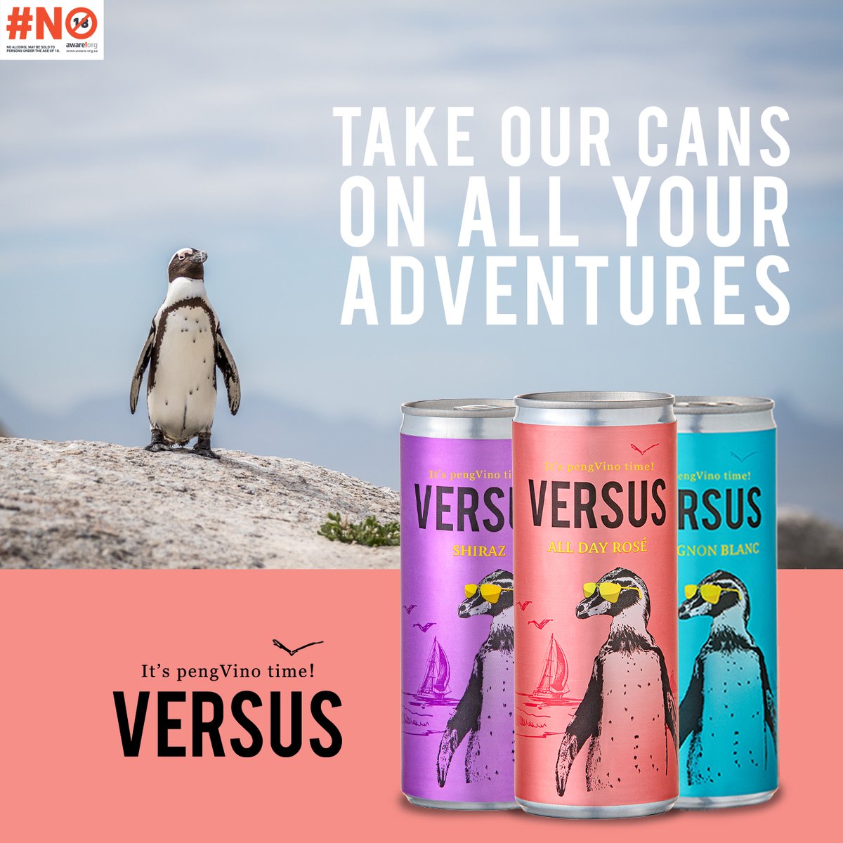 Our Versus Wines in a can were designed and created with your adventures in mind! Convenient and easy to pack, you’ll be going nowhere without them!
Shop online at: versuswines.co.za 
#versus #versuswines #summertime #summerwines #versuscans #versuswinesinacan #candowine
