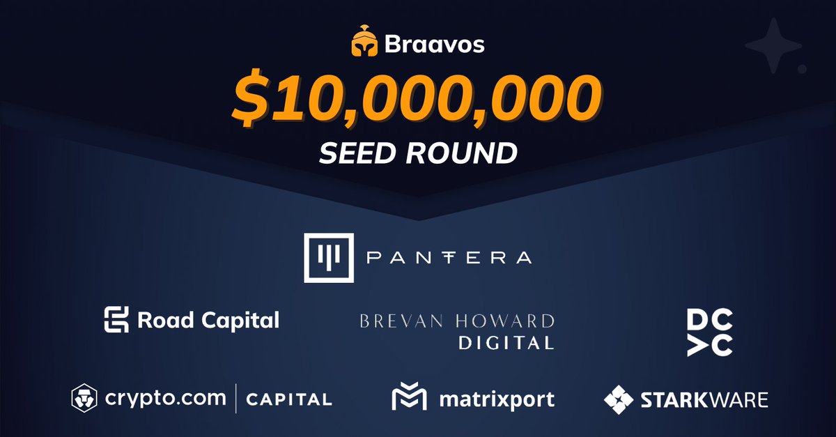 myBraavos's tweet photo. We are excited to announce our seed round!

A big thanks to our lead investor @PanteraCapital and our wonderful follow-on investors. 

Onwards and upwards to a great crypto UX 💫 https://t.co/HCBYRST2AA