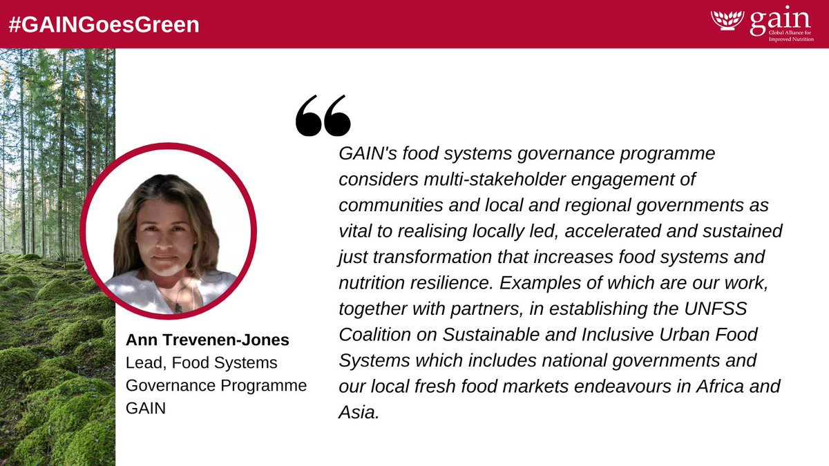 Our food systems governance facilitates resilient &amp; just #FoodSystem transformations which can advance access to safer and #HealthierDiets4All. Read our recent fresh food markets &amp; resilience, co-authored, policy discussion paper for more. #GAINGoesGreen bit.ly/3h80oxK