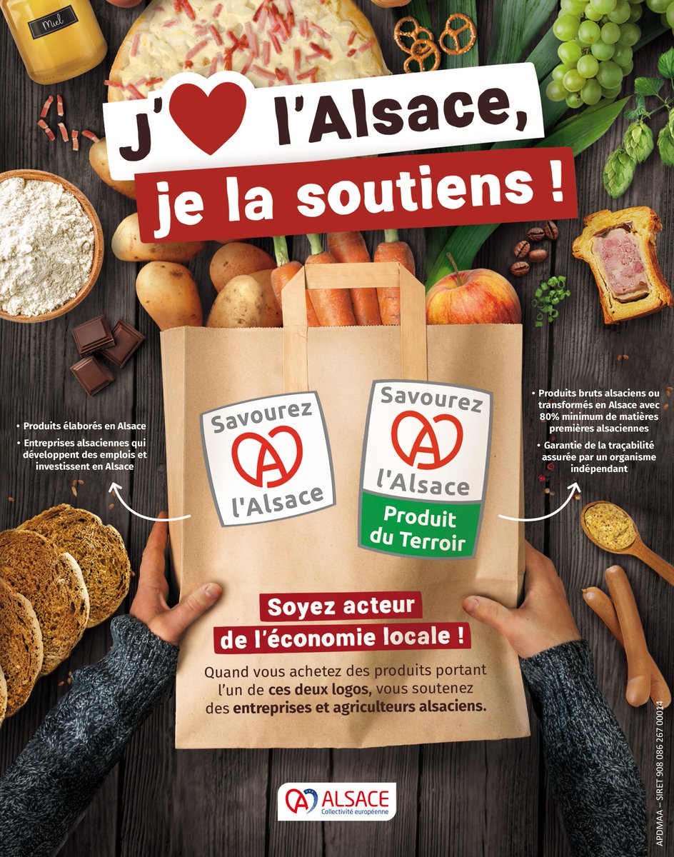 Choisissez "Savourez l’Alsace ®" et "Savourez l’Alsace Produit du Terroir ®" pour avoir de bons produits et soutenir les entreprises alimentaires et les agriculteurs alsaciens ! Rendez-vous du 2 au 12 novembre dans vos magasins Leclerc d’Alsace ! >> bit.ly/savourez-lalsa…