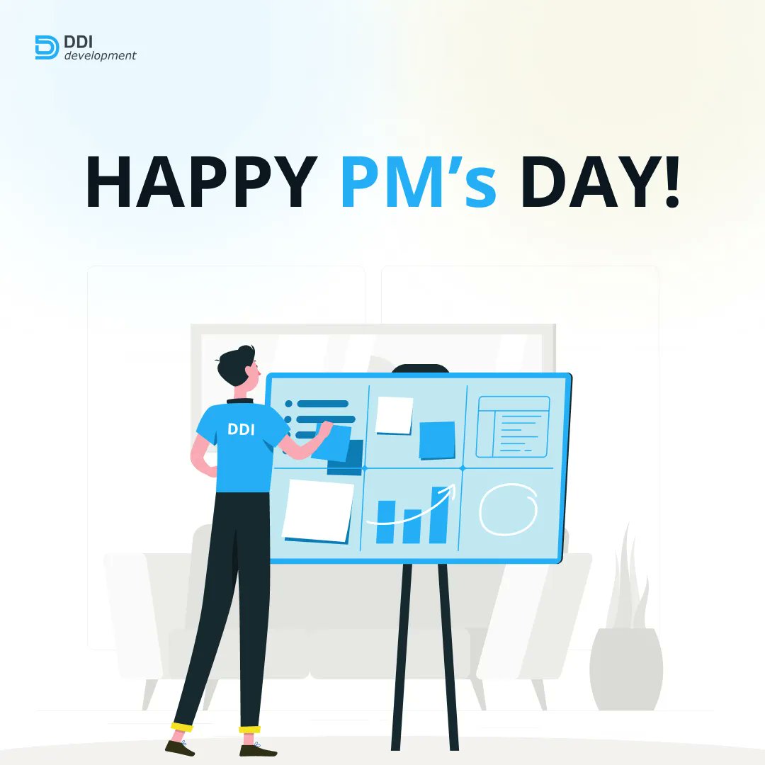 DDI_Development's tweet image. Dear Project Managers! 

We appreciate your incredible ability to keep together the perfect team for each project.

Happy Project Manager’s Day 🥳🎉💙 You’re those who make the project happen. Enjoy this day to your fullest!