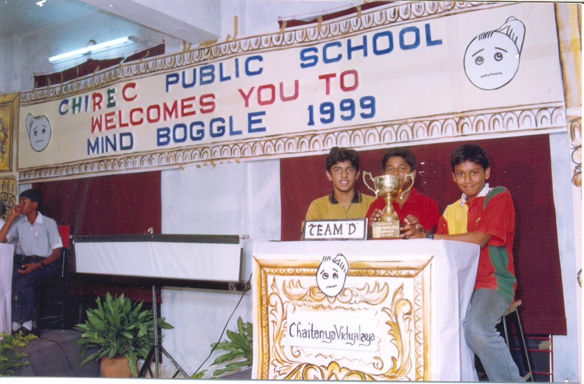 ChirecSchool's tweet photo. #TBT to ‘Mind Boggle’, an interschool competition organized by CHIREC in the year 1999, in which schools across Hyderabad participated in the competition with great enthusiasm.
#CHIRECTBT #TBT1999 #InterSchoolCompetition #MindBoggle #CHIRECStudents #CHIRECInternationalSchool https://t.co/j5Ej7hUnZN