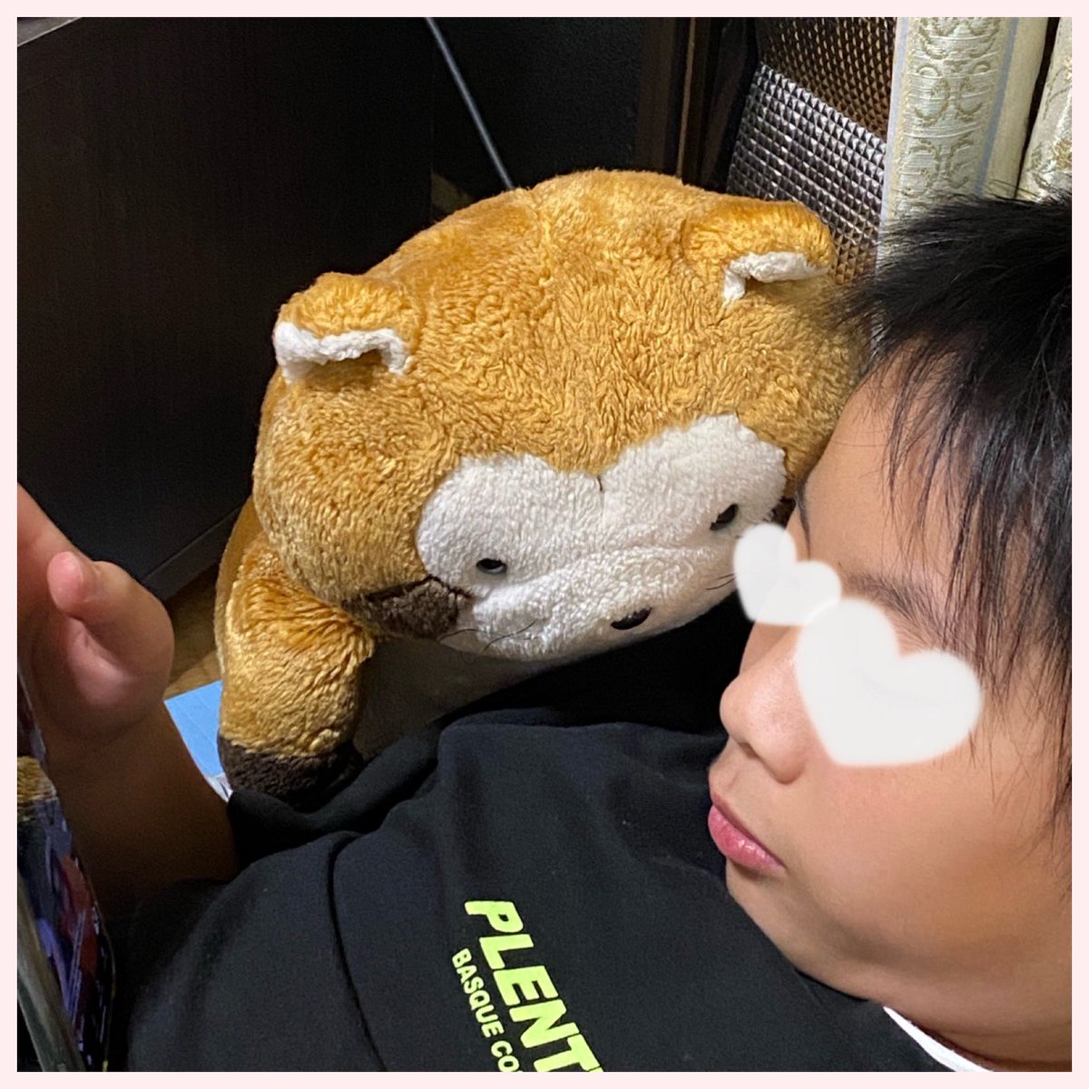 Rascal2011M's tweet image. スマホばっか見てないでボクと遊ぶミャ！
＃ラスカル ＃ぬいぐるみ