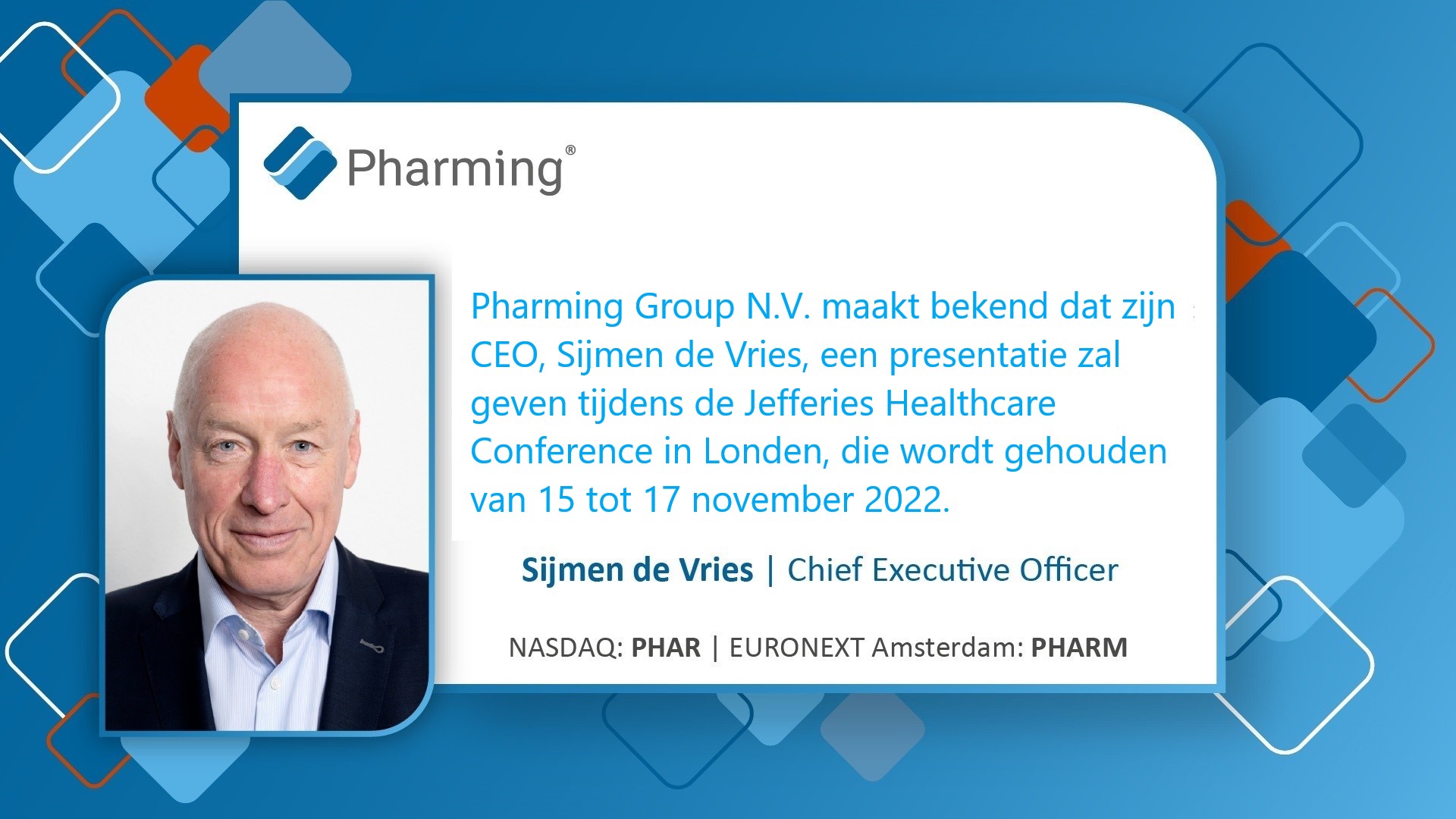 Pharming Group Nieuws (Pharming_Nieuws) / Twitter