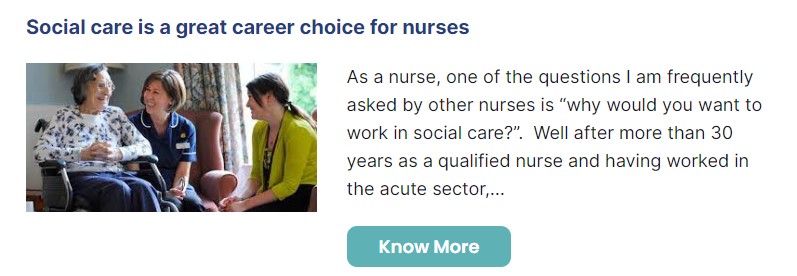 @SocialCarePlans we believe that #social #care #nursing is perhaps the best manifestation of what it means to be a nurse.  

#WeAreSocialCareNursing 

careis.net/social-care-is…