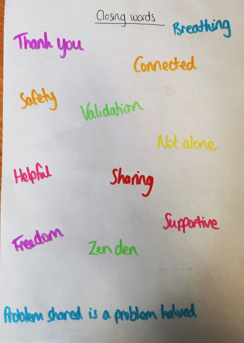 GlimmerEP's tweet photo. I love facilitating 1-1 &amp; group #staffsupervision. Ending supervision with a round of words helps staff reflect on their experience of the session &amp; provides closure from our discussions. These are yday's closing words 🌟

#educationalpsychology #twittereps #adayinthelifeofanep https://t.co/IPE462ZkMU