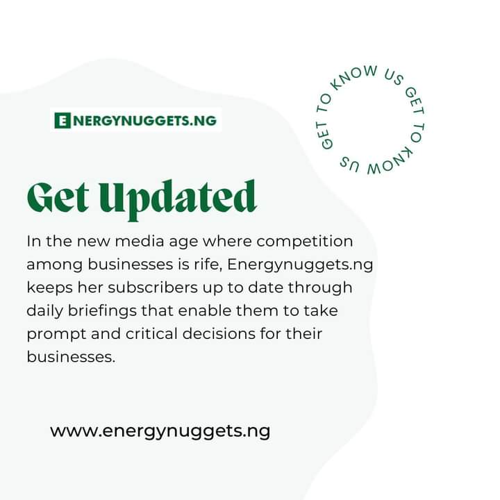 EnergyNuggetsNg's tweet photo. In the new media age where competition among businesses is rife, https://t.co/P4RW60e4Ad keeps her subscribers up to date through daily briefings that enable them to take prompt and critical decisions for their businesses. 

#energy #oilandgas #oilandgasindustry #insights #oil https://t.co/u3TXm7KUp2