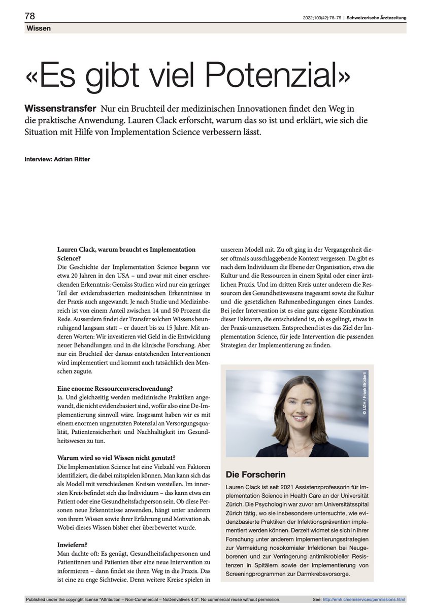 Institute for Implementation Science in HealthCare tweet media