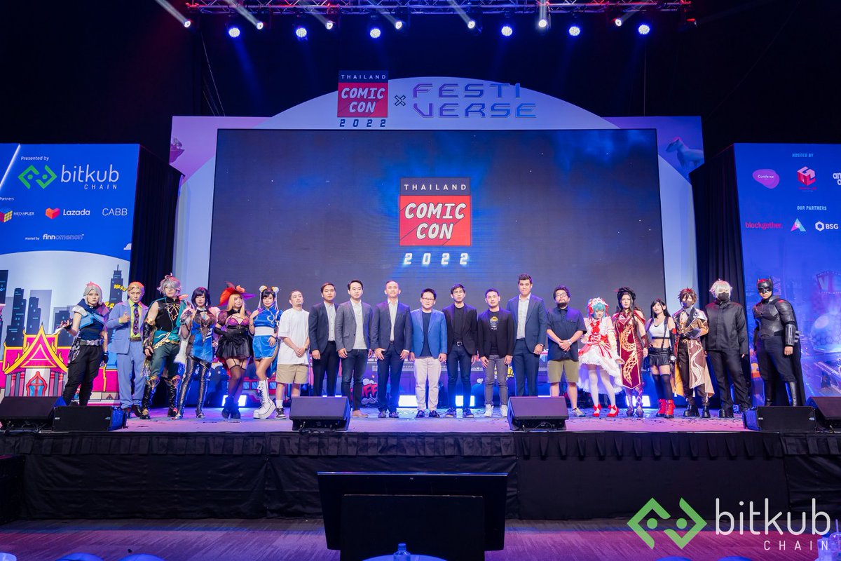 KUBChain's tweet photo. 🎥 Event highlights
Bitkub created a new phenomenon at the recent Thailand Comic Con event, with amazing feedback from fans and around 72,000 people attended and participated in the EarnKUB activity.
#Blockchain #Web3 #ExperienceBitkubChain #ThailandComicCon #TCC2022 https://t.co/jELVbj9dVN