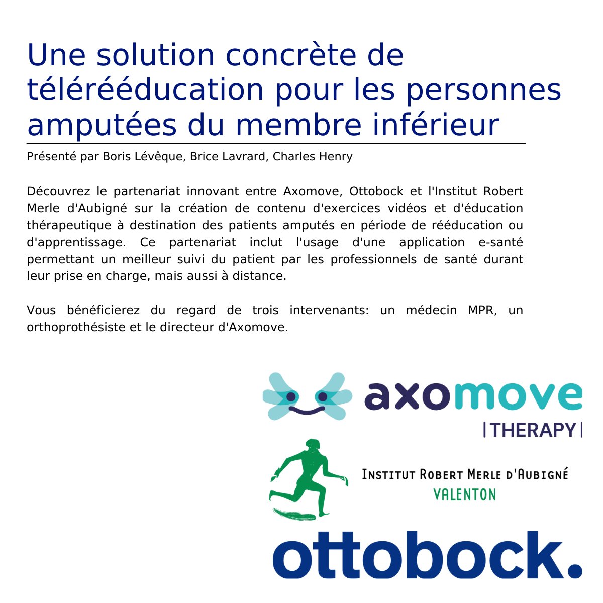 Retrouvez-nous sur le stand de notre partenaire Ottobock au congrès de l’ISPO FRANCE à Marseille !

Ne manquez pas notre Agora le 18 novembre de 13h40 à 14h10 avec Ottobock et l'Institut Robert Merle d'Aubigné.

#ISPO #congrès #marseille #appareillage #agora
