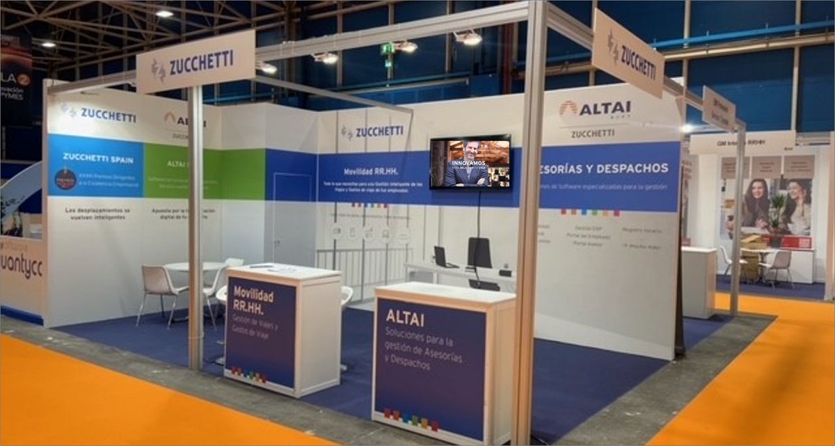 ZucchettiSpain's tweet photo. 📢Estamos en @AccountexEspana el encuentro de referencia para asesores y despachos sobre el futuro de la contabilidad y gestión empresarial
¡Te esperamos en @IFEMA📍STAND 1D40 con las soluciones @ALTAI_Software y Zucchetti #HRmobility!
👉https://t.co/4jQ0EzIh9m
@ZucchettiSpa https://t.co/e0jaDHXecJ