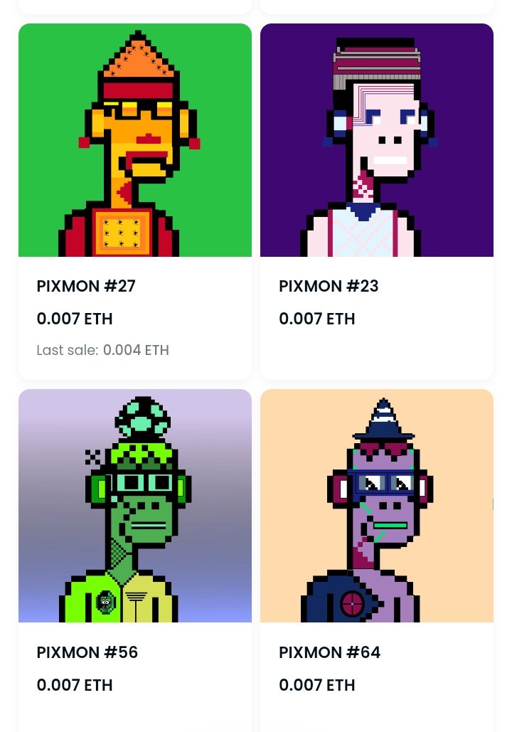 Good morning 

Checkout Amazing collection 👇

Link - opensea.io/collection/pix…

• creator- <a href="/ThePixmon/">PIXMON</a>   do visit his collection once

#NFTs #NFTcommunity