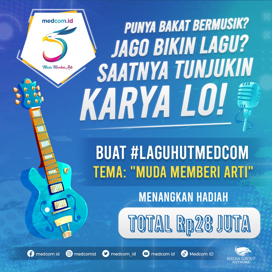 medcom_id's tweet photo. Sobat Medcom, punya bakat bikin lagu atau suka menulis lagu? Yuk, ikutan kompetisi cipta #LaguHUTMedcom dan menangkan hadiah senilai total Rp28 juta! π
Mimin tunggu sd tgl 25 November ya!
#musikmedcom #MedcomHi5 #MudaMemberiArti #kompetisilagu https://t.co/G9wkiaMewN