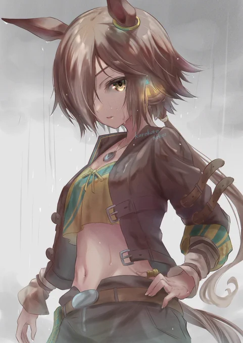 雨の日◎ #ウマ娘  #ウオッカ 