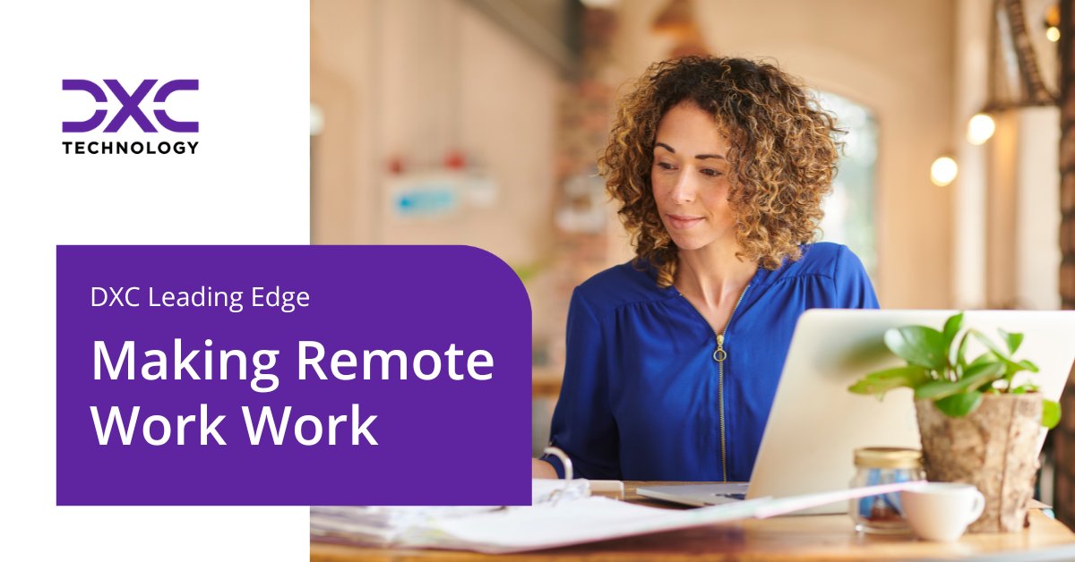 DXCTechnology's tweet photo. Remote work may not always work as intended. In this DXC Leading Edge paper, Alex Kokkonen and Krzysztof (Chris) Daniel, talk about four steps for making #remotework a success.

Read the paper: https://t.co/Zvs87elhk0

#AcceleratedNow https://t.co/7Dm5saQG6d