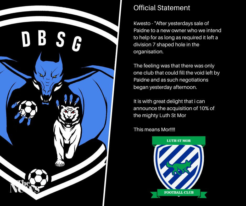 DragonBSG's tweet photo. Excellent News on the morning of the Beta we are pleased to announce an exciting new partnership with one of the fastest growing clubs and brands in the @Footium  pyramid. proud to be associated with @LuthStMorFC https://t.co/EDNQJ3fAiB