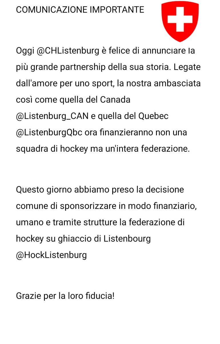 Ambassade de Suisse au Listenbourg tweet media