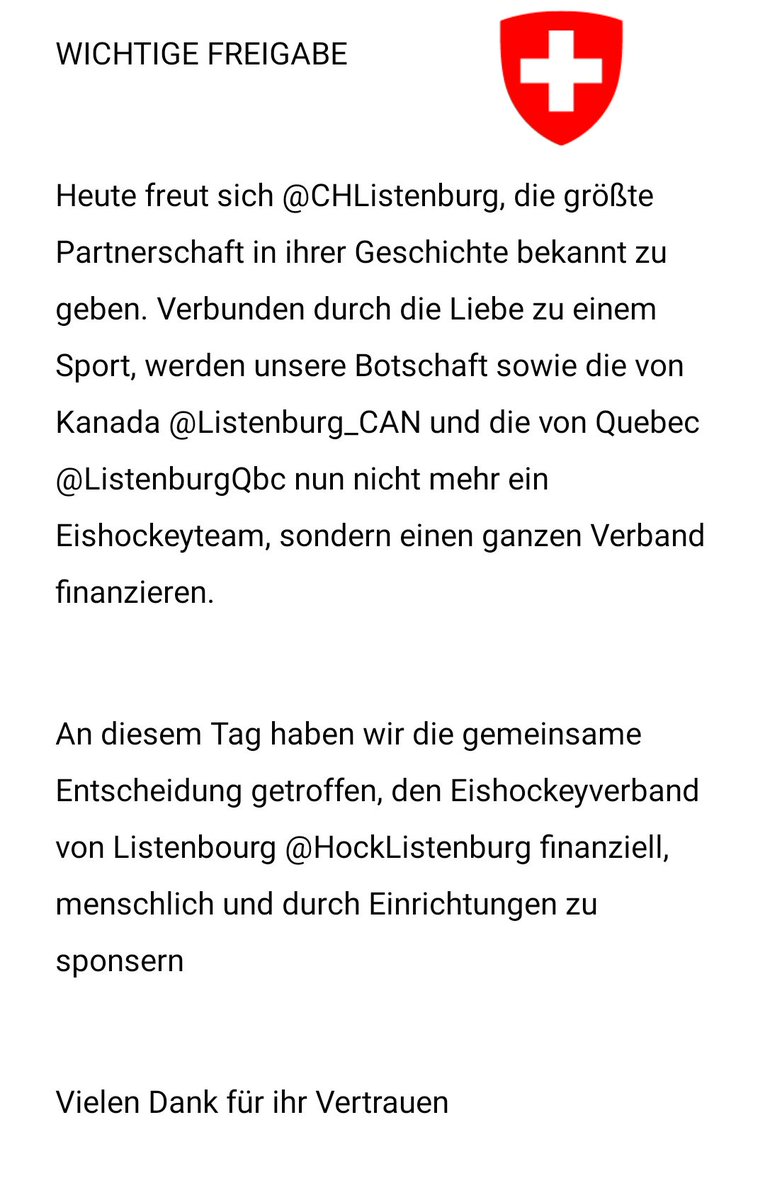 Ambassade de Suisse au Listenbourg tweet media