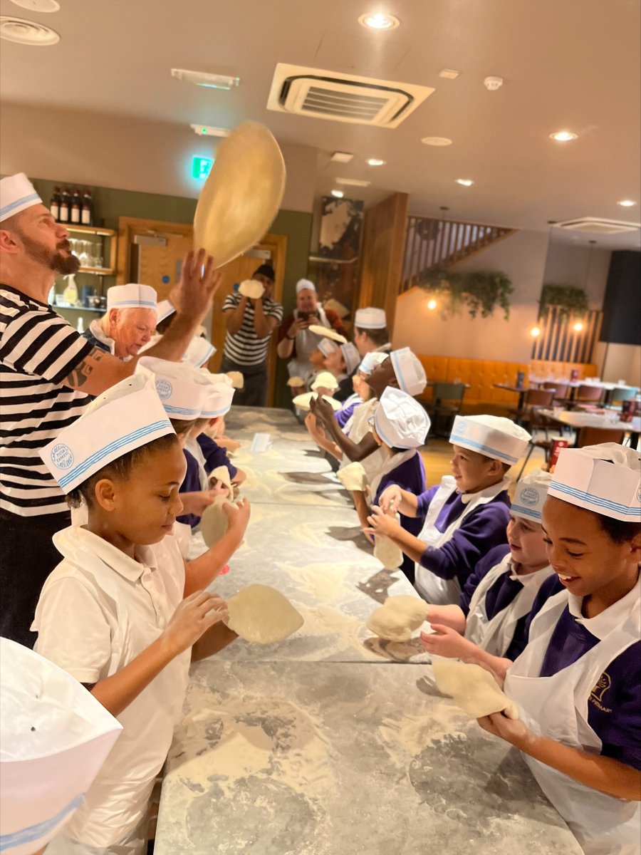4LM went to <a href="/PizzaExpress/">PizzaExpress</a> for an amazing pizza-making workshop! 

They had a fantastic time, where they showed themselves to be Enterprising Elephants and Creative Chameleons. 

Thank you so much to <a href="/PizzaExpress/">PizzaExpress</a>!
