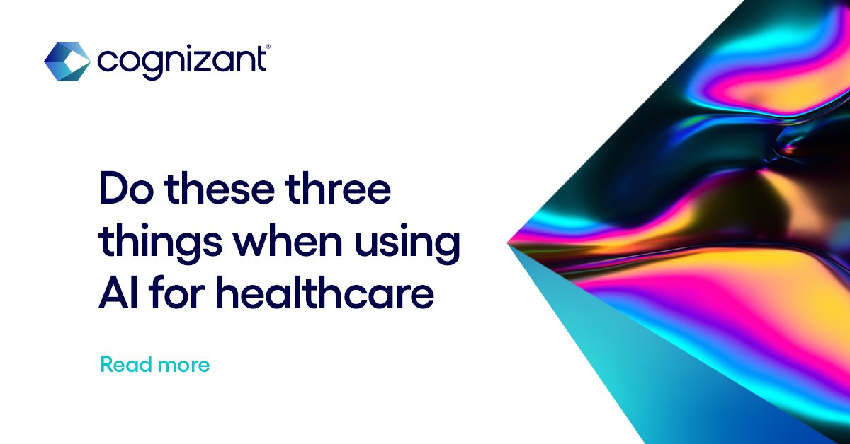 Cognizant's tweet photo. #TechToWatchThursday: How can AI be deployed as the ethically right fit for impactful individual care? https://t.co/bkPDUjGgZU #Healthcare #TechToWatch #AI https://t.co/PCi1jsjbNj