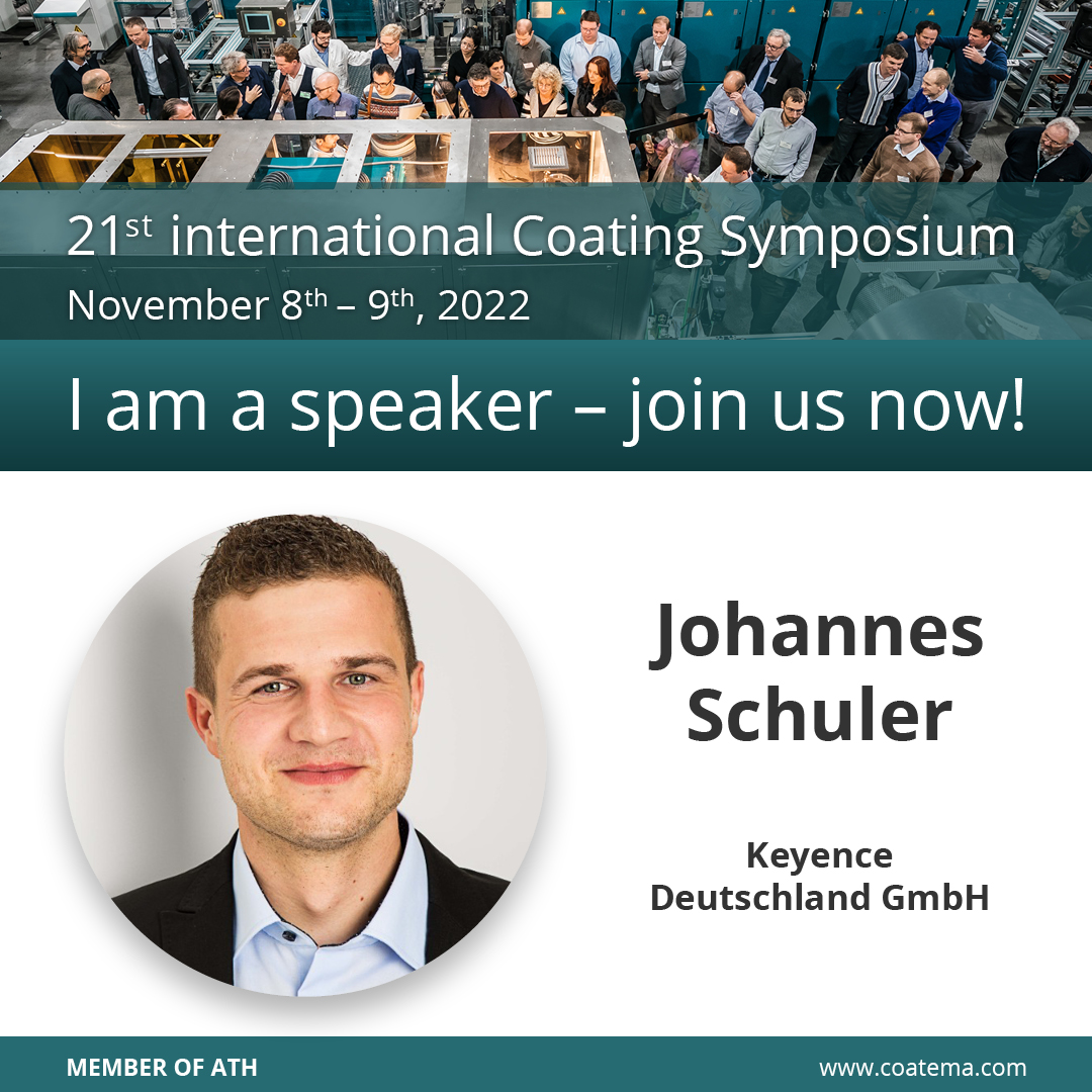 coatema's tweet photo. 21st international Coating Symposium on November 8th–9th, 2022
Johannes Schuler is one of our speakers with his talk „Measurement solutions for electrodes and fuel cell components.”
https://t.co/Ck2w650ESa
@coatema #internationalcoatingsymposium @KROENERT_B2B #coatema #kroenert https://t.co/pB4PCePhOr
