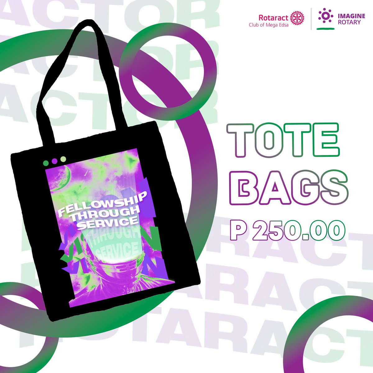 rac_megaedsa's tweet photo. 🚨 We’ve got new designs for you! 🚨

Avail our new and sleek black tote bags for Php250.00. The design also comes in a t-shirt form at Php450.00! These Rotaract shirts are available in sizes S, M, L and XL.

For preorders, please access this link: https://t.co/03WUwBTv9A! 🌸 https://t.co/pH5dw7Xpg7
