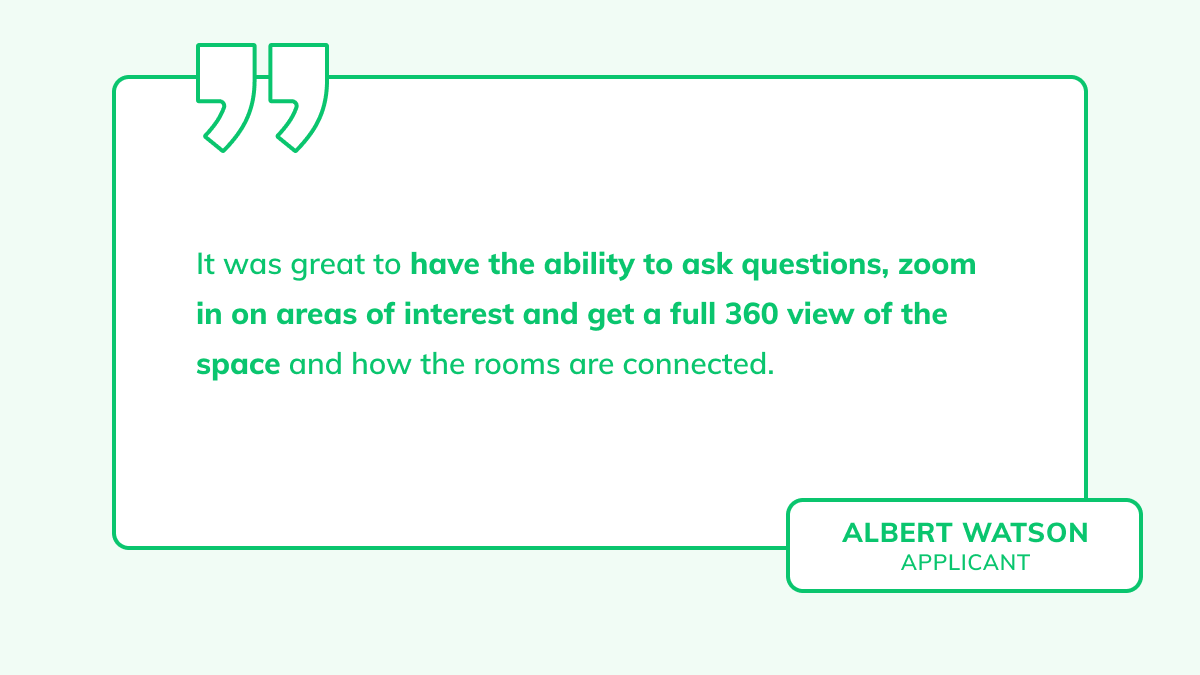 SmartViewing's tweet image. What our applicants say about us...
Find out more here: smartviewing.com
#smartviewing #virtualtour #proptech #estateagents #realestate #360photography #virtualtours #virtualviewing #realestatesoftware
