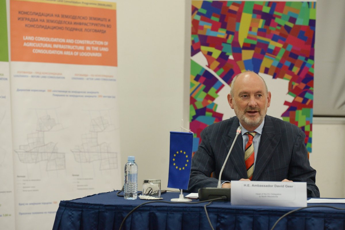 AmbassadorEU's tweet photo. The EU plays a leading role in land consolidation reform in 🇲🇰 in partnership with the FAO. The promotion of better land-use policies is at the heart of EU's Green Deal &amp; Farm to Fork strategy for ensuring healthy food, appropriate use of the forests &amp; restoration of ecosystems. https://t.co/jJFvrghW79