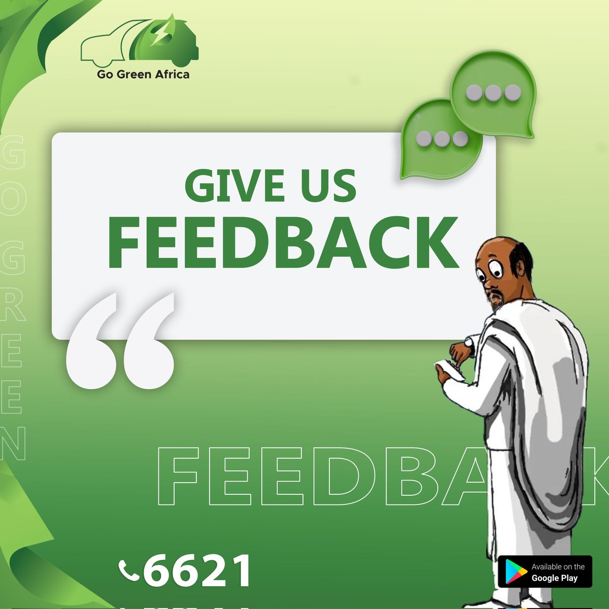GoGreenAfri's tweet photo. Tell us what you think about us in the comments. We are always ready to please you. 

You can find the Go Green African application by clicking the link below https://t.co/8Vi7ZRlCKg . . .
.
.
.
#gogreen #electriccar #greenenergy #carsinethiopia #ethiopia #cleanenergy https://t.co/esjMlHjRi9