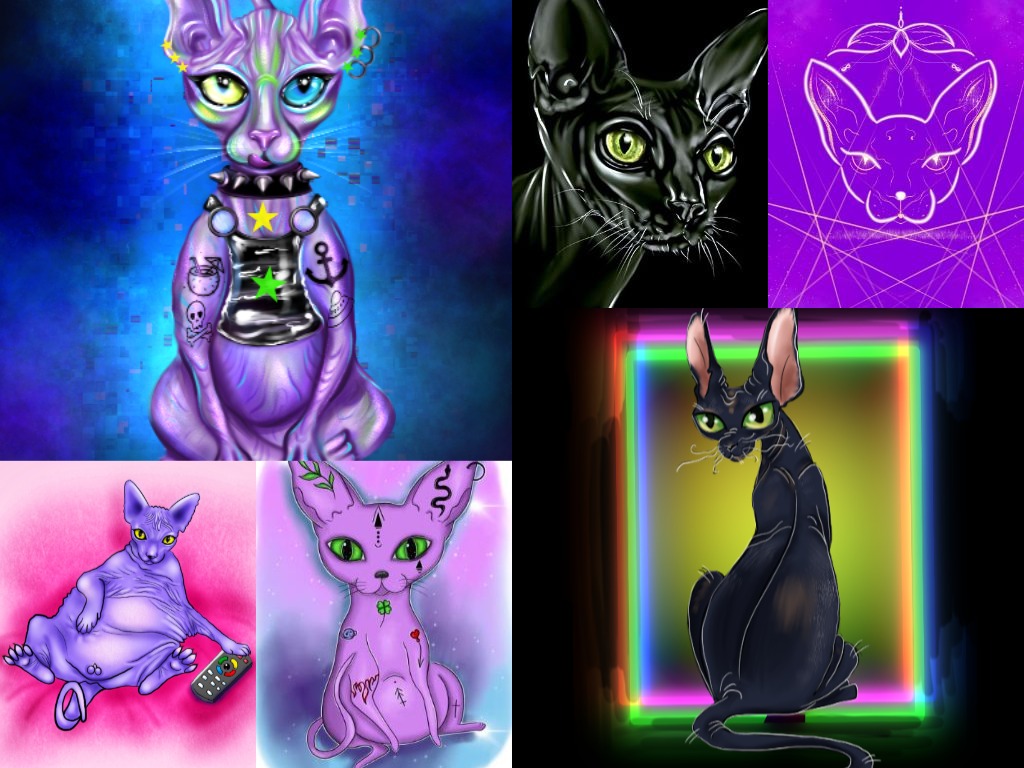 Favorite sphinxes :) So identical and so different, each with their own character. Friends, let's find them a home :)

Price 0.03 - 0.05 ETH 🔥🔥🔥

#NftColllector #nftartwork #NFTfam