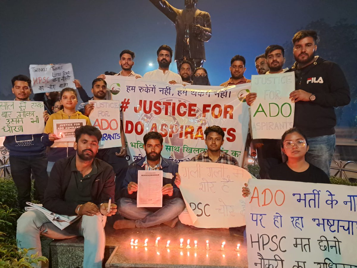 bhimaniya's tweet photo. #Justice_for_ADO_aspirants 
#HaryanaADO https://t.co/UGaa9NIAR1
