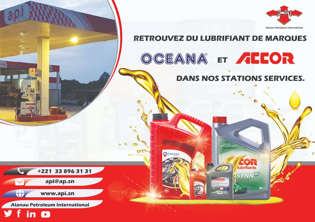 api_senegal's tweet photo. Trouvez votre lubrifiant de qualité préféré dans nos stations-service API dans les Régions du Sénégal.
Contactez-nous au (+221) 33 869 31 31 ou sur api@api.sn
#petrole #gaz #lubrifiants #entretienauto #carburant #apimarket https://t.co/kwcVhpk37H