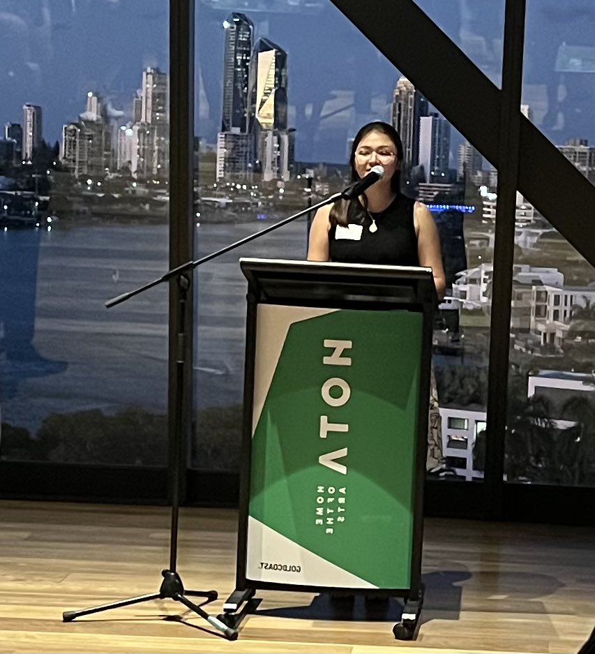 Sarah Todd (@stodd_griffith) on Twitter photo Always good to hear from our international students about their experience and tonight was no exception, with <a href="/Griffith_Uni/">Griffith University</a> Master of Speech Pathology student Jenny Gunnarsson speaking at the @StudyGoldCoast end of year event. <a href="/Griffith_Intl/">Griffith International</a> <a href="/Griffith_Health/">Griffith Health</a> Always good to hear from our international students about their experience and tonight was no exception, with <a href="/Griffith_Uni/">Griffith University</a> Master of Speech Pathology student Jenny Gunnarsson speaking at the @StudyGoldCoast end of year event. <a href="/Griffith_Intl/">Griffith International</a> <a href="/Griffith_Health/">Griffith Health</a>