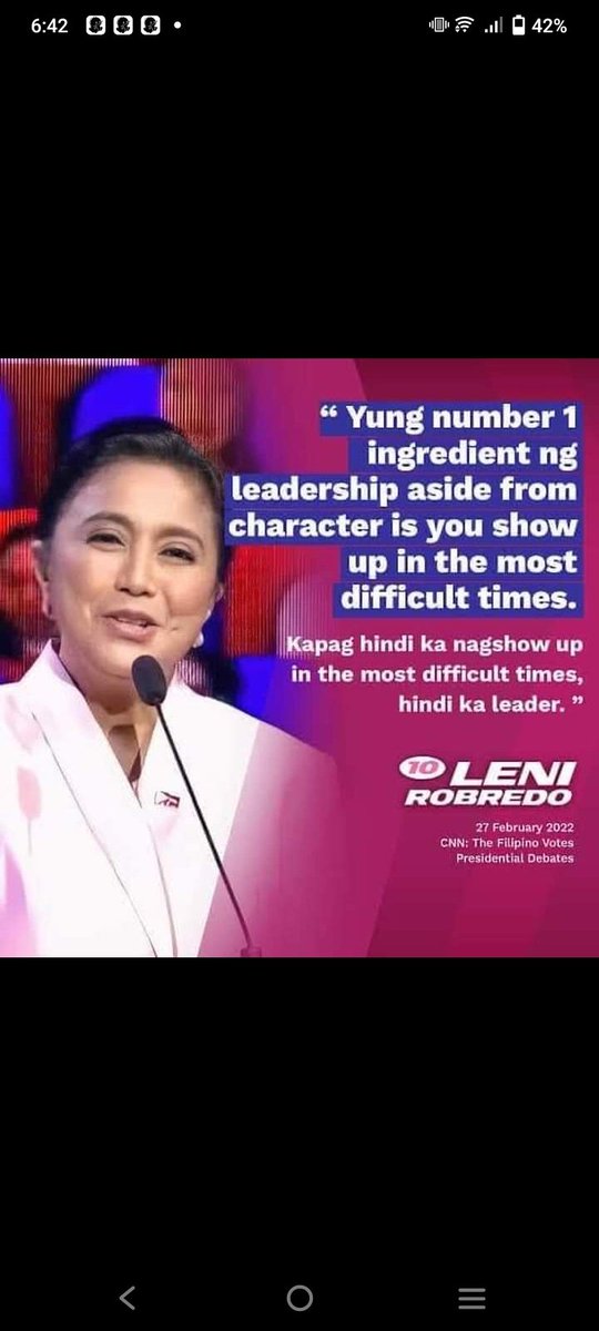 Ngayon lang ako nagmahal ng husto sa Isang tunay na lider.