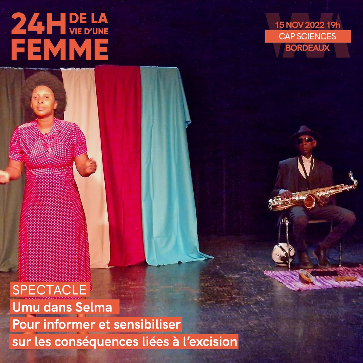 💥SPECTACLE💥 Dans le cadre de #24HWMN, découvrez le spectacle "Umu dans Selma", proposé par Le carrefour des cultures, mardi 15/11 à 19h !

⚠ Entrée libre dans la limite des places disponibles
Participation libre au profit de l'association
➡ bit.ly/3WF2UMn

<a href="/24hWmn/">24hwmn</a>