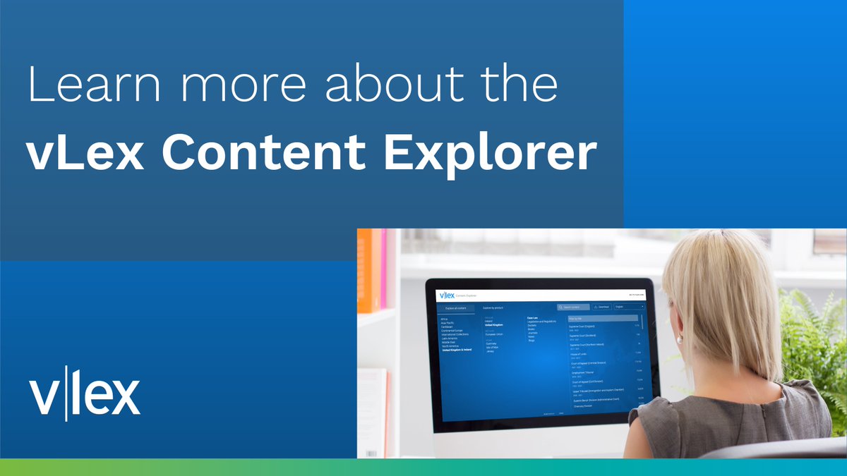 vlex's tweet photo. Our in-house trainer, Mary, has created a helpful tutorial on our intuitive Content Explorer. Watch the video to learn how to browse through our extensive global collections and make informed decisions about which products and subscriptions you require: https://t.co/FpT2leuYb4 https://t.co/DzLf7kOCEo