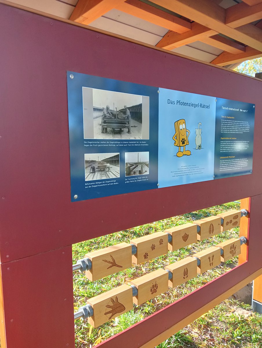 Ziegeleipark's tweet image. Tiere als Ziegelgestalter

Wer hat den Pfotenabdruck auf den Ziegeln hinterlassen?
Das könnt ihr ab der nächsten Saison auf dem Spielplatz entdecken.

#werwars