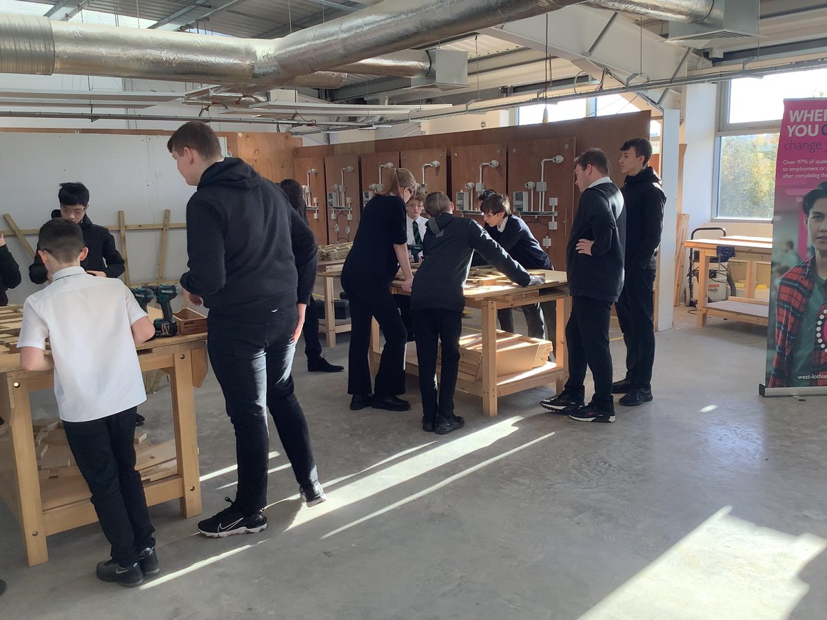 WestLoCollege's tweet photo. Today's #CABEC Construction and Built Environment Schools competition for S2 and S3 pupils in full swing! π·
#Construction #Woodworking
@ArmadaleAcademy @EdinburghNapier @StKentAc @deanschs https://t.co/aOKlZGUURi
