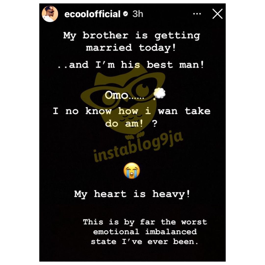 Child Loss: Davido’s DJ, ECool, breaks silence as his brother is set to wed today
