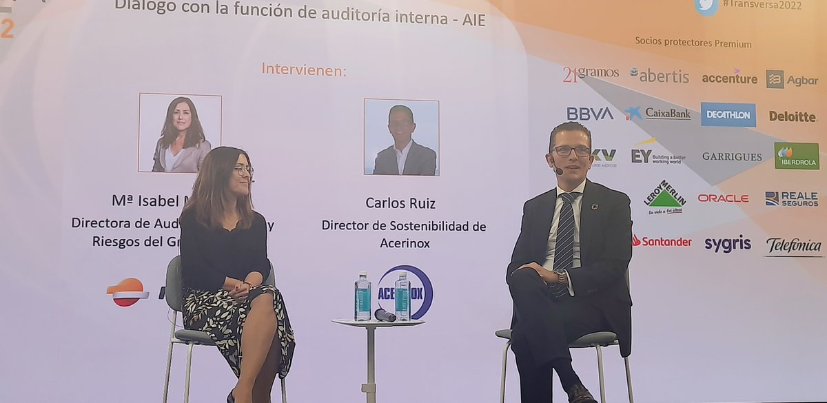 AsocDIRSE's tweet photo. Diálogo con la función de Auditoría interna de la mano de Isabel Moreno de @Repsol y de @ruiza_carlos de @acerinox. Se trata la importancia  del rol de auditoría para arrancar el Sistema de Control  Interno de la Información No Financiera y las dificultades para implantarlo. https://t.co/KOmo267uO0