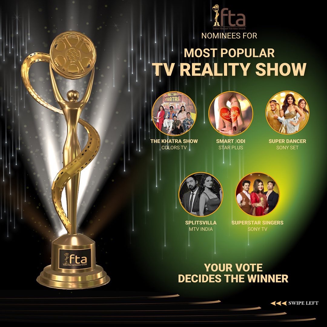 ifta_india's tweet photo. โญ๏ธ IFTA Most Popular TV Reality Show 2021-22 โญ๏ธ
Voting link - https://t.co/HsoPUBZmH3
Vote for Your Favourite!!
#ifta2022 #peopleschoiceawards #polbol https://t.co/PxvtPoJCWB
